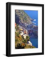 Europe, Italy, Vernazza. Cinque Terre Town of Vernazza, Italy-Kymri Wilt-Framed Photographic Print