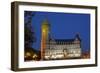 Europe, Luxembourg, Luxembourg City, Place De Metz, Bank Museum, Evening-Chris Seba-Framed Photographic Print