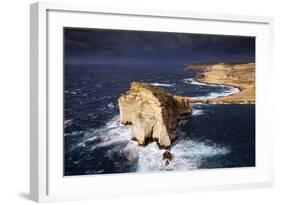 Europe, Maltese Islands, Gozo. Dramatic Scenery in Dwejra.-Ken Scicluna-Framed Photographic Print