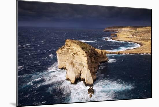 Europe, Maltese Islands, Gozo. Dramatic Scenery in Dwejra.-Ken Scicluna-Mounted Photographic Print