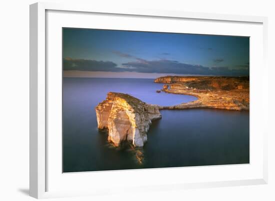 Europe, Maltese Islands, Gozo. Dramatic Scenery in Dwejra-Ken Scicluna-Framed Photographic Print