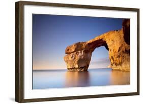 Europe, Maltese Islands, Gozo. the Famed Rock Formations of the Azure Window in Dwejra.-Ken Scicluna-Framed Photographic Print