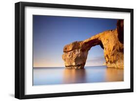 Europe, Maltese Islands, Gozo. the Famed Rock Formations of the Azure Window in Dwejra.-Ken Scicluna-Framed Photographic Print