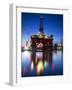 Europe, Maltese Islands, Malta. an Oil Rig at the Ship Repairing Site.-Ken Scicluna-Framed Photographic Print