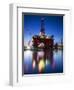 Europe, Maltese Islands, Malta. an Oil Rig at the Ship Repairing Site.-Ken Scicluna-Framed Photographic Print