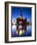 Europe, Maltese Islands, Malta. an Oil Rig at the Ship Repairing Site.-Ken Scicluna-Framed Premium Photographic Print