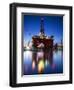 Europe, Maltese Islands, Malta. an Oil Rig at the Ship Repairing Site.-Ken Scicluna-Framed Premium Photographic Print