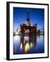 Europe, Maltese Islands, Malta. an Oil Rig at the Ship Repairing Site.-Ken Scicluna-Framed Photographic Print