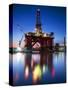 Europe, Maltese Islands, Malta. an Oil Rig at the Ship Repairing Site.-Ken Scicluna-Stretched Canvas