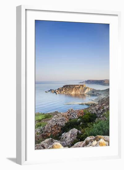 Europe, Maltese Islands, Malta. Dramatic Scenery of the Northern Cliffs.-Ken Scicluna-Framed Photographic Print