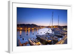 Europe, Maltese Islands, Malta. the Port of Vittoriosa with Luxury Yachts Parked at the Marina.-Ken Scicluna-Framed Photographic Print