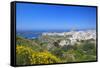 Europe, Maltese Islands, Malta. the Village of Melllieha Overlooking the Sea.-Ken Scicluna-Framed Stretched Canvas