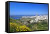 Europe, Maltese Islands, Malta. the Village of Melllieha Overlooking the Sea.-Ken Scicluna-Framed Stretched Canvas