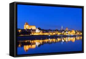 Europe, Poland, Gdansk and Pomerania, Torun, UNESCO Medieval Old Town, Vistula River-Christian Kober-Framed Stretched Canvas