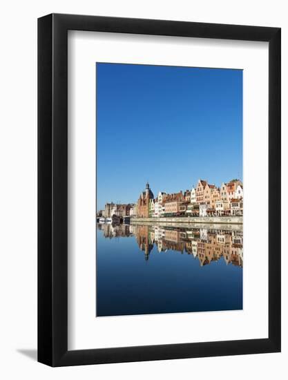 Europe, Poland, Gdansk, Canal Side Houses-Christian Kober-Framed Photographic Print