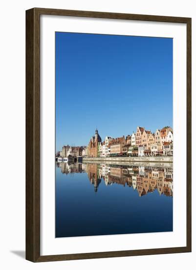 Europe, Poland, Gdansk, Canal Side Houses-Christian Kober-Framed Photographic Print