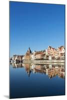 Europe, Poland, Gdansk, Canal Side Houses-Christian Kober-Mounted Photographic Print