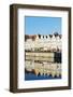 Europe, Poland, Gdansk, Canal Side Houses-Christian Kober-Framed Photographic Print