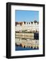 Europe, Poland, Gdansk, Canal Side Houses-Christian Kober-Framed Photographic Print