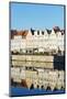 Europe, Poland, Gdansk, Canal Side Houses-Christian Kober-Mounted Photographic Print