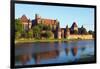 Europe, Poland, Pomerania, Medieval Malbork Castle, Marienburg Fortress of Mary, UNESCO Site-Christian Kober-Framed Photographic Print