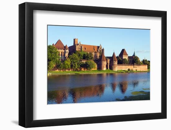 Europe, Poland, Pomerania, Medieval Malbork Castle, Marienburg Fortress of Mary, UNESCO Site-Christian Kober-Framed Photographic Print