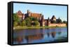 Europe, Poland, Pomerania, Medieval Malbork Castle, Marienburg Fortress of Mary, UNESCO Site-Christian Kober-Framed Stretched Canvas