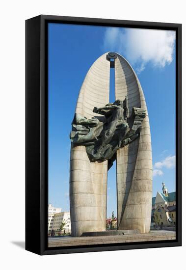 Europe, Poland, Rzeszow, Communist Monument-Christian Kober-Framed Stretched Canvas