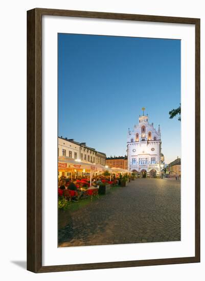 Europe, Poland, Rzeszow, Rynek Town Square, Neo-Gothic Style Town Hall-Christian Kober-Framed Photographic Print