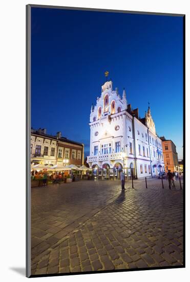 Europe, Poland, Rzeszow, Rynek Town Square, Neo-Gothic Style Town Hall-Christian Kober-Mounted Photographic Print