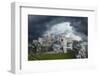 Europe, Poland. Storm clouds over Ogrodzieniec Castle.-Jaynes Gallery-Framed Photographic Print
