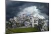 Europe, Poland. Storm clouds over Ogrodzieniec Castle.-Jaynes Gallery-Mounted Photographic Print