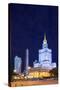 Europe, Poland, Warsaw, Palace of Culture and Science-Christian Kober-Stretched Canvas