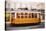 Europe, Portugal, Lisbon, a Speeding Tram (Streetcar) in the City Center-Alex Robinson-Stretched Canvas