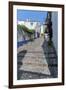 Europe, Portugal, Obidos, Cobblestone Street-Lisa S. Engelbrecht-Framed Premium Photographic Print