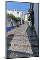 Europe, Portugal, Obidos, Cobblestone Street-Lisa S. Engelbrecht-Mounted Photographic Print