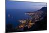 Europe, Principality Monaco, Monte Carlo, Town View, Evening-Chris Seba-Mounted Premium Photographic Print