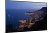 Europe, Principality Monaco, Monte Carlo, Town View, Evening-Chris Seba-Mounted Photographic Print