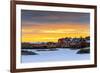 Europe, Scandinavia, Norway, Lofoten Islands, Moskenesoy, Moskenes, Sunset-Christian Kober-Framed Photographic Print