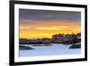 Europe, Scandinavia, Norway, Lofoten Islands, Moskenesoy, Moskenes, Sunset-Christian Kober-Framed Photographic Print