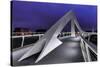 Europe, Scotland, Glasgow, Tradeston Bridge-Mark Sykes-Stretched Canvas