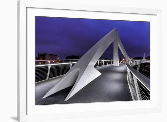 Europe, Scotland, Glasgow, Tradeston Bridge-Mark Sykes-Framed Photographic Print