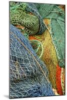 Europe, Scotland, Oban, brightly colored fishing nets-Jay Sturdevant-Mounted Photographic Print