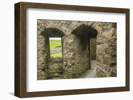 Europe, Scotland, Shetland Islands. Muness Castle Ruins-Cathy & Gordon Illg-Framed Photographic Print