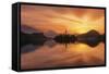 Europe, Sloevnia, Bled - Lake Bled A Sunrise-Aliaume Chapelle-Framed Stretched Canvas