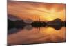 Europe, Sloevnia, Bled - Lake Bled A Sunrise-Aliaume Chapelle-Mounted Photographic Print