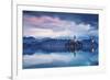 Europe, Slovenia, Upper Carniola. The lake of Bled at dawn-ClickAlps-Framed Photographic Print