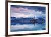 Europe, Slovenia, Upper Carniola. The lake of Bled at dawn-ClickAlps-Framed Photographic Print