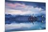 Europe, Slovenia, Upper Carniola. The lake of Bled at dawn-ClickAlps-Mounted Photographic Print