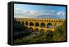 Europe, South of France, Provence, Avignon, Pont Du Gard, Aqueduct-Chris Seba-Framed Stretched Canvas